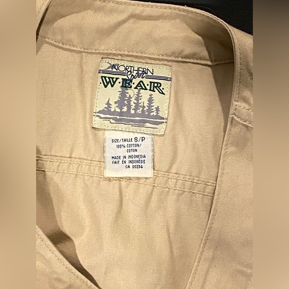Vintage Northern Spirit Wear Tan Khaki Cotton Vest - Picture 3 of 6
